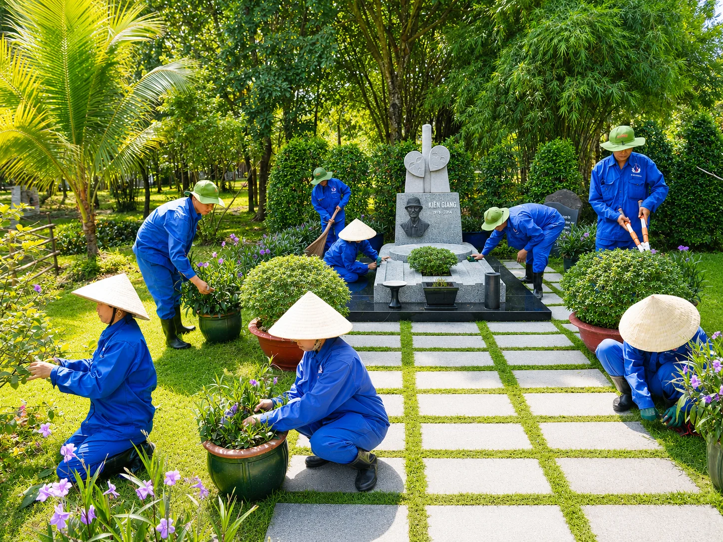 Chăm Sóc Mộ Phần Trước Đại Lễ Vu Lan Báo Hiếu